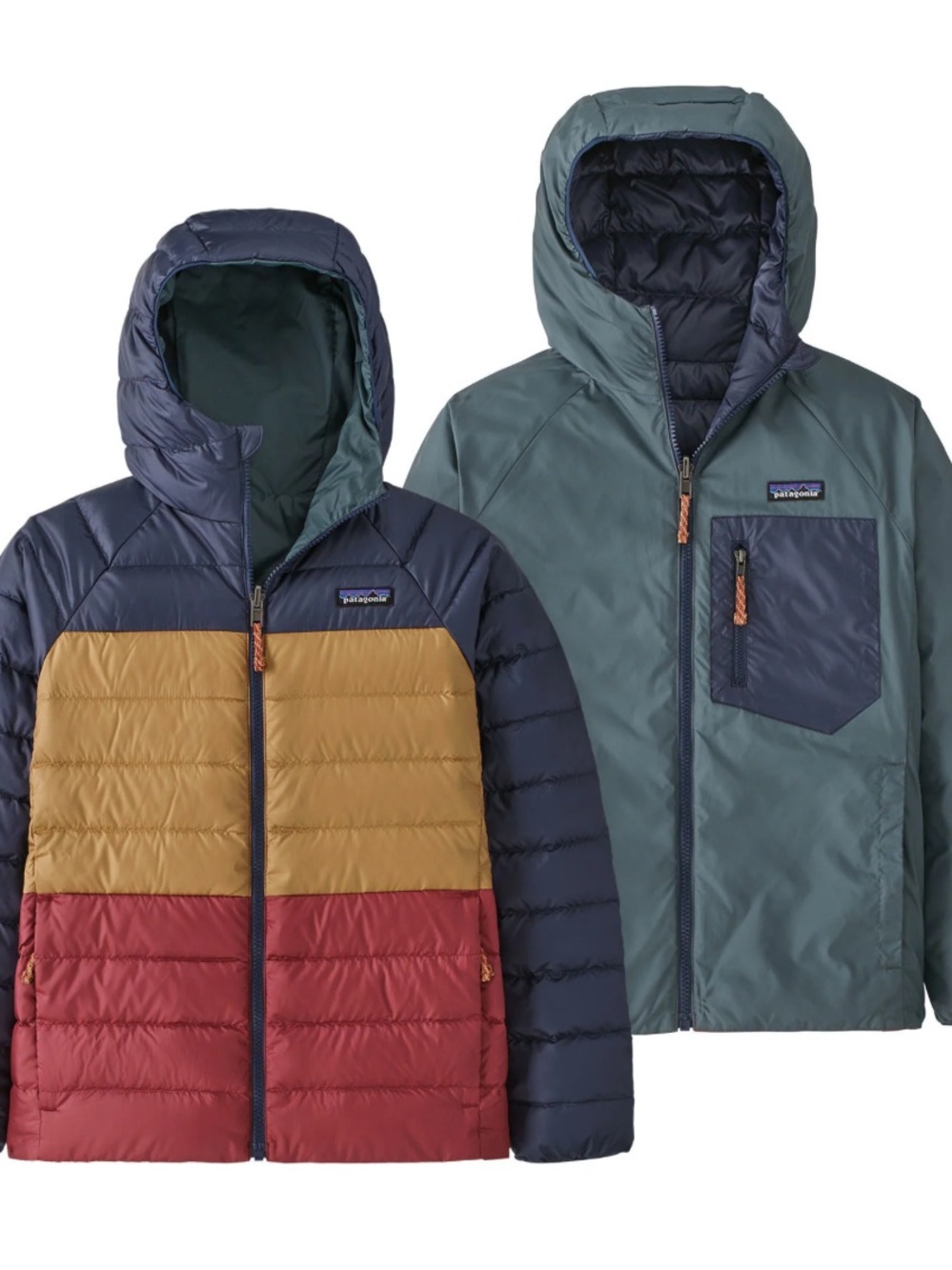 Patagonia Reversible Puffer Down Sweater Sz 8 (est.) - Picture 1 of 12